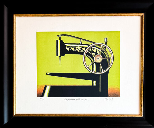Konrad Klapheck (1934) - Die Ungeduld der Sphinx - Colour lithograph on heavy wove paper - 1998 von Konrad Klapheck, Druck kaufen auf Singulart