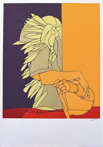 Valerio Adami ヴァレリオ・アダミ 版画 超大型 66cm 86cm 81800.jpg