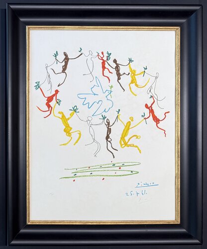 Pablo Picasso (1881 - 1973) - La ronde de la jeunesse - Color lithograph on Arches paper (with watermark) - 1961 by Pablo Picasso, Print for Sale on Singulart