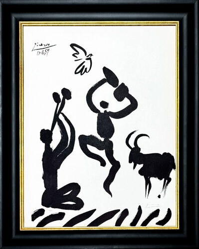 Pablo Picasso (1881–1973) – Danseur et musicien – lithograph on Arches paper – 1959 di Pablo Picasso, Stampa in vendita su Singulart