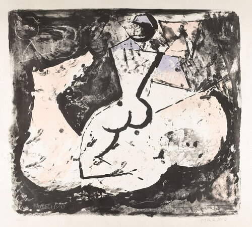 Marino Marini (1901–1980) – Cavallo e cavaliere – lithograph on paper – 1965 de Marino Marini, Impresión a la venta en Singulart