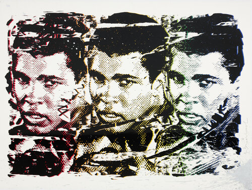 Mr Brainwash (1966) - Legend Forever - Black - Silkscreen print with artist's intervention using silver dripping technique - 2016 von Mr. Brainwash, Druck kaufen auf Singulart