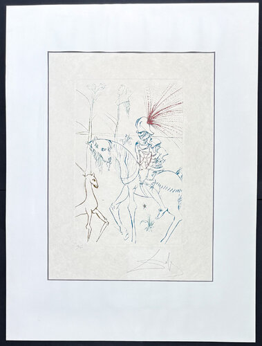 Salvador Dalí (1904–1989) - La gué du sang - Drypoint, etching on Japanese paper - 1975 par Salvador Dalí, Édition en vente sur Singulart
