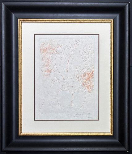 Salvador Dalí (1904–1989) - Le torse -  drypoint etching on Japanese paper - 1969 by Salvador Dalí, Print for Sale on Singulart
