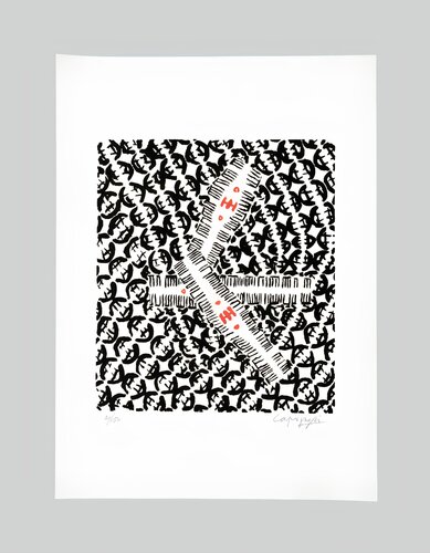 Giuseppe Capogrossi (1900 - 1972) - Lithograph on paper - 1958 by Giuseppe Capogrossi, Print for Sale on Singulart