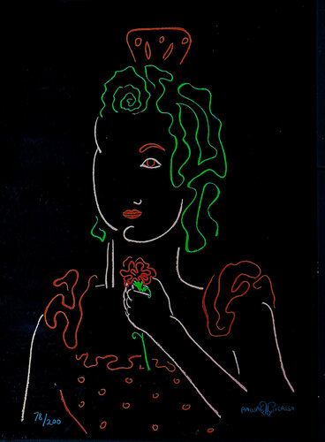 Paloma Picasso (1949) - Vallauris - Colour screen printing by Paloma Picasso, Print for Sale on Singulart
