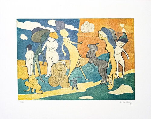 Man Ray (1890–1976) - Premier Promenade - color lithograph on paper - 1960 by Man Ray, Print for Sale on Singulart