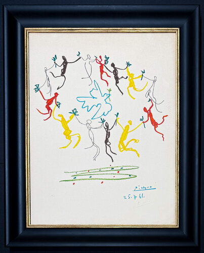 Pablo Picasso (1881 - 1973) - La ronde de la jeunesse - Color lithograph on Arches paper (with watermark) - 1961 by Pablo Picasso, Print for Sale on Singulart