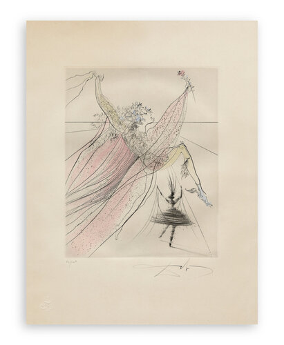Salvador Dalí (1904–1989) - Hand-coloured drypoint etching on Arches paper - 1971 par Salvador Dalí, Édition en vente sur Singulart