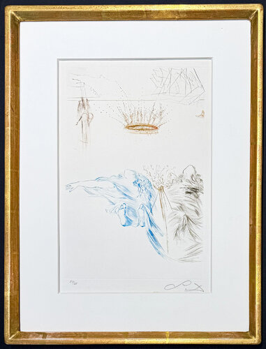 Salvador Dalí (1904–1989) – Le Testament de Tristan – Colour-printed drypoint etching – 1970 von Salvador Dalí, Druck kaufen auf Singulart