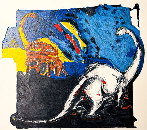 Mario Schifano (1934–1998) - Innocenza figurata - Enamel screen printing - 1996 van Mario Schifano, Afdruk te koop op Singulart