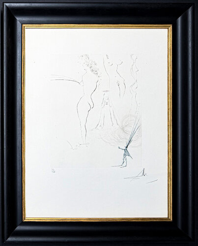 Salvador Dalì (1904 - 1989) - Femme surréalistes - Drypoint etching on BFK Rives paper - 1974 par Salvador Dalí, Édition en vente sur Singulart