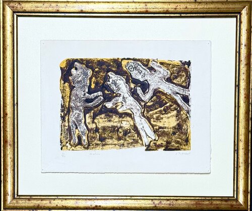 Jean Dubuffet (1901-1985) - Vacations  - Color lithograph on BFK Rives paper - 1953 von Jean Dubuffet, Druck kaufen auf Singulart