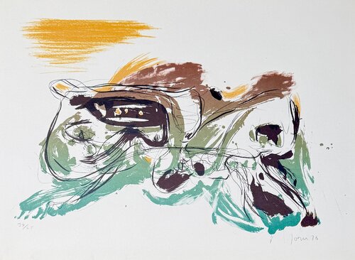 Asger Jorn (1914-1973) - Color lithograph on paper - 1970 di Asger Jorn, Stampa in vendita su Singulart