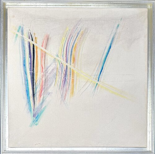 Vittore Frattini (1937) - Nel segno di Masolino - Acrylic on canvas - 1996 van Vittore Frattini, Schilderij te koop op Singulart