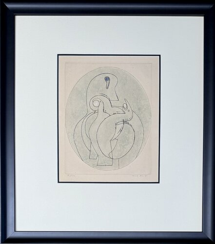 Max Ernst (1891–1976) - Colour etching and aquatint on paper - 1972 di Max Ernst, Stampa in vendita su Singulart