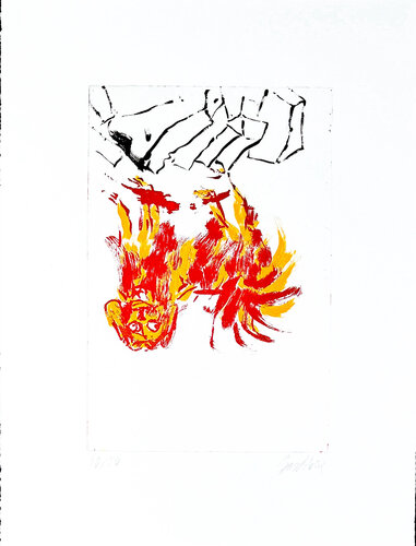 Georg Baselitz (1938) - Tama 2 - Colour etching and aquatint on paper - 2002 by Georg Baselitz, Print for Sale on Singulart