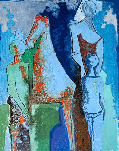 Marino Marini (1901–1980) - MARINO FROM SHAKESPEARE I - Color drypoint etching and aquatint on paper - 1977 von Marino Marini, Druck kaufen auf Singulart