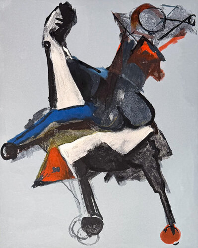 Marino Marini (1901–1980) - MARINO FROM SHAKESPEARE I - Color drypoint etching and aquatint on paper - 1977 by Marino Marini, Print for Sale on Singulart