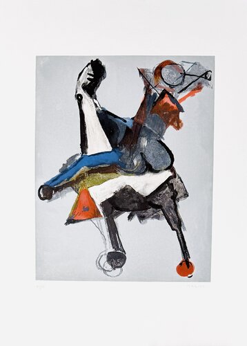 Marino Marini (1901 - 1980) - Colour drypoint etching on paper - 1977 by Marino Marini, Print for Sale on Singulart