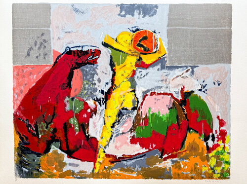 Marino Marini (1901-1980) - Orfeo - Colour lithograph on Arches paper - 1979 by Marino Marini, 版画 for Sale on Singulart