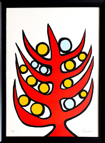 Alexander Calder ( 1898 – 1976 ) – L’albero del bene e del male – color lithograph on paper – 1975 by Alexander Calder, Print for Sale on Singulart