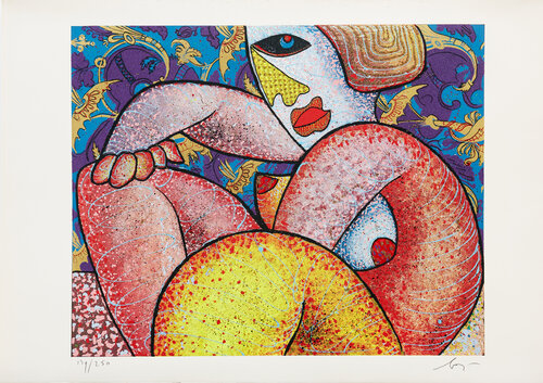 Enrico Baj (1924–2003) - Puttana d'altri tempi - Mixed media - 1973 by Enrico Baj, Print for Sale on Singulart