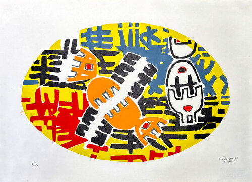 Giuseppe Capogrossi (1900–1972) - Lithograph on Fabriano paper - 1957 by Giuseppe Capogrossi, Print for Sale on Singulart