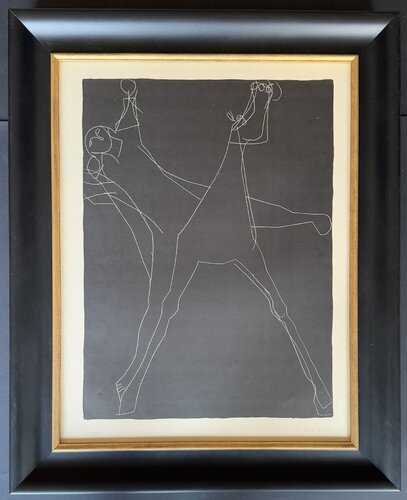 Marino Marini (1901 – 1980) - Giochi a cavallo - lithograph on paper - 1953 by Marino Marini, Print for Sale on Singulart
