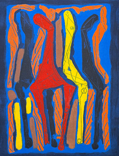 Marino Marini (1901-1980) - MARINO FROM GOETHE IV - Color etching and aquatint von Marino Marini, Druck kaufen auf Singulart