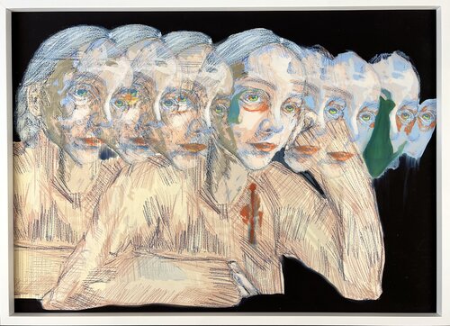 Munira Merve Celik (1994) - Untitled - Drawing, Collage or other Work on Paper - 2022 by Munira Merve Celik, Painting for Sale on Singulart