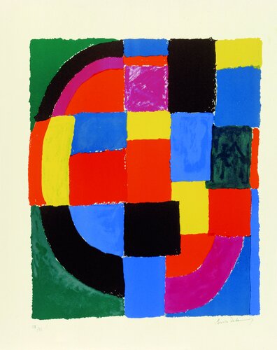 Sonia Delaunay ( 1885 – 1979 ) – hand-signed color silk-screen - 1970 by Sonia Delaunay, Print for Sale on Singulart