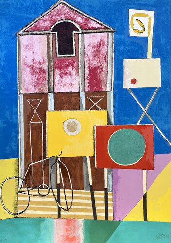 Franco Gentilini (1909 - 1981) - Franco Gentilini (1909 – 1981) - Color silkscreen print on paper - 1975 de Franco Gentilini, Impresión a la venta en Singulart