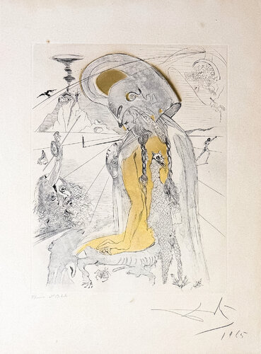 Salvador Dalí (1904–1989) - Athene - Mixed-media, drypoint etching and heliogravure on Arches paper - 1965 by Salvador Dalí, Print for Sale on Singulart