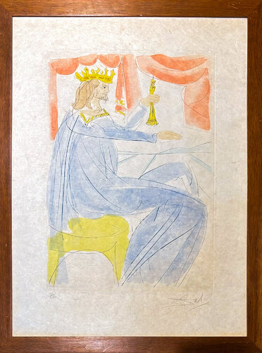 Salvador Dalí (1904-1989) - King Solomon - drypoint, etching - 1975 par Salvador Dalí, Édition en vente sur Singulart