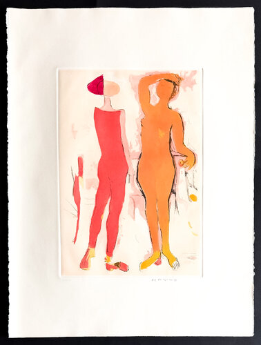Marino Marini (1901–1980) - MARINO FROM SHAKESPEARE I - Color drypoint etching and aquatint on paper - 1977 by Marino Marini, Print for Sale on Singulart