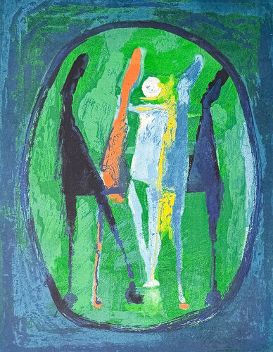 Marino Marini (1901–1980) - MARINO FROM SHAKESPEARE II - Color drypoint etching and aquatint on paper - 1978 by Marino Marini, Print for Sale on Singulart