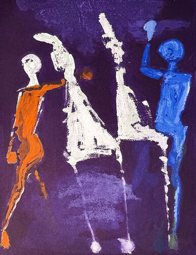 Marino Marini (1901–1980) - MARINO FROM SHAKESPEARE II - Color drypoint etching and aquatint on paper - 1978 by Marino Marini, Print for Sale on Singulart
