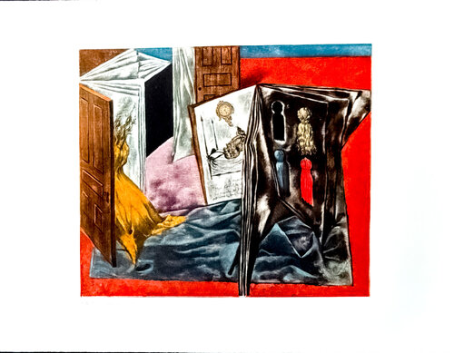 Dorothea Tanning (1910-2012) - Lettre d'Amour - Color etching and aquatint on BFK River paper - 1969 by Dorothea Tanning, Print for Sale on Singulart