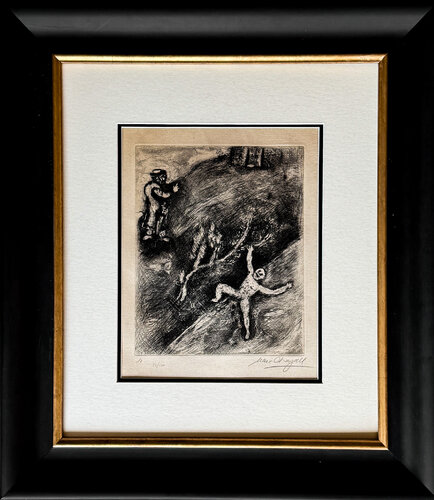 Marc Chagall (1887–1985) - L'Enfant et le Maître d'école - Etching on paper - 1952 by Marc Chagall, 版画 for Sale on Singulart