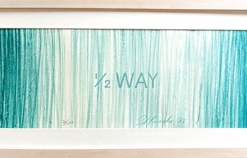 Ed Ruscha (1937) - Hell 1/2 Way Heaven - Color lithograph on Rives paper - 1988 by Ed Ruscha, 版画 for Sale on Singulart