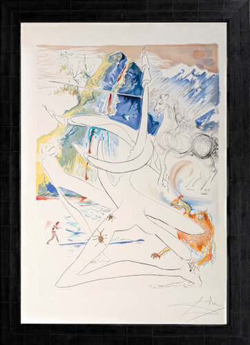 Salvador Dalí (1904–1989) – Colour etching and lithograph with embossing on paper – 1974 di Salvador Dalí, Stampa in vendita su Singulart