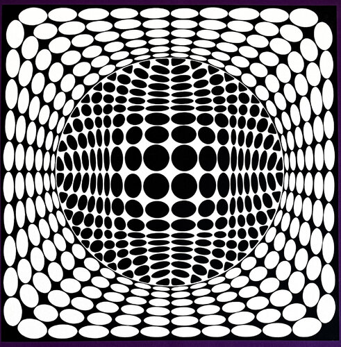 Victor Vasarely (1906–1997) - Tea-Ur NB - Color silkscreen on paper - 1984 von Victor Vasarely, Druck kaufen auf Singulart