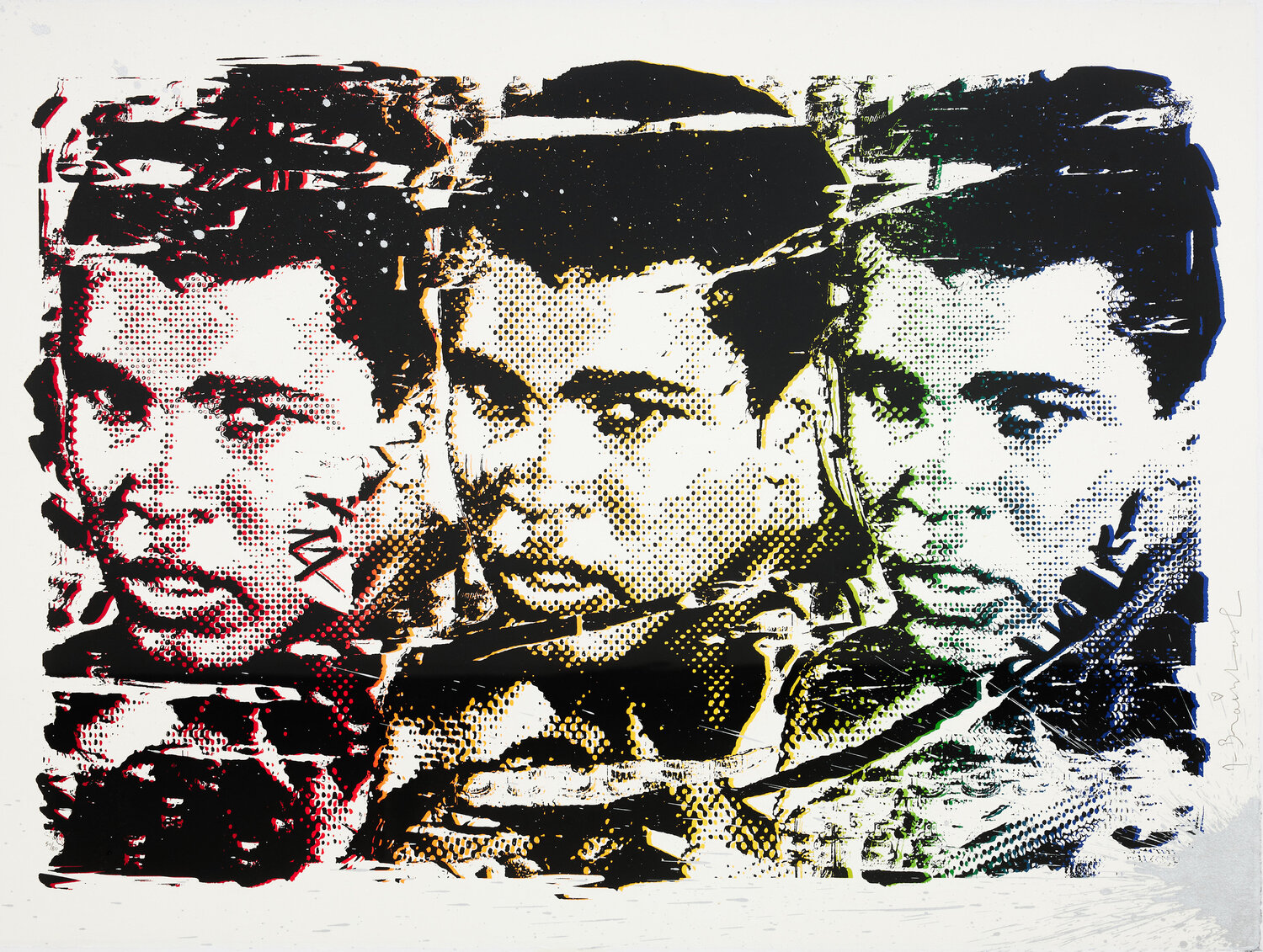 Mr Brainwash (1966) - Legend Forever - Black - Silkscreen print with artist's intervention using silver dripping technique - 2016 Mr. Brainwash Druck zu verkaufen