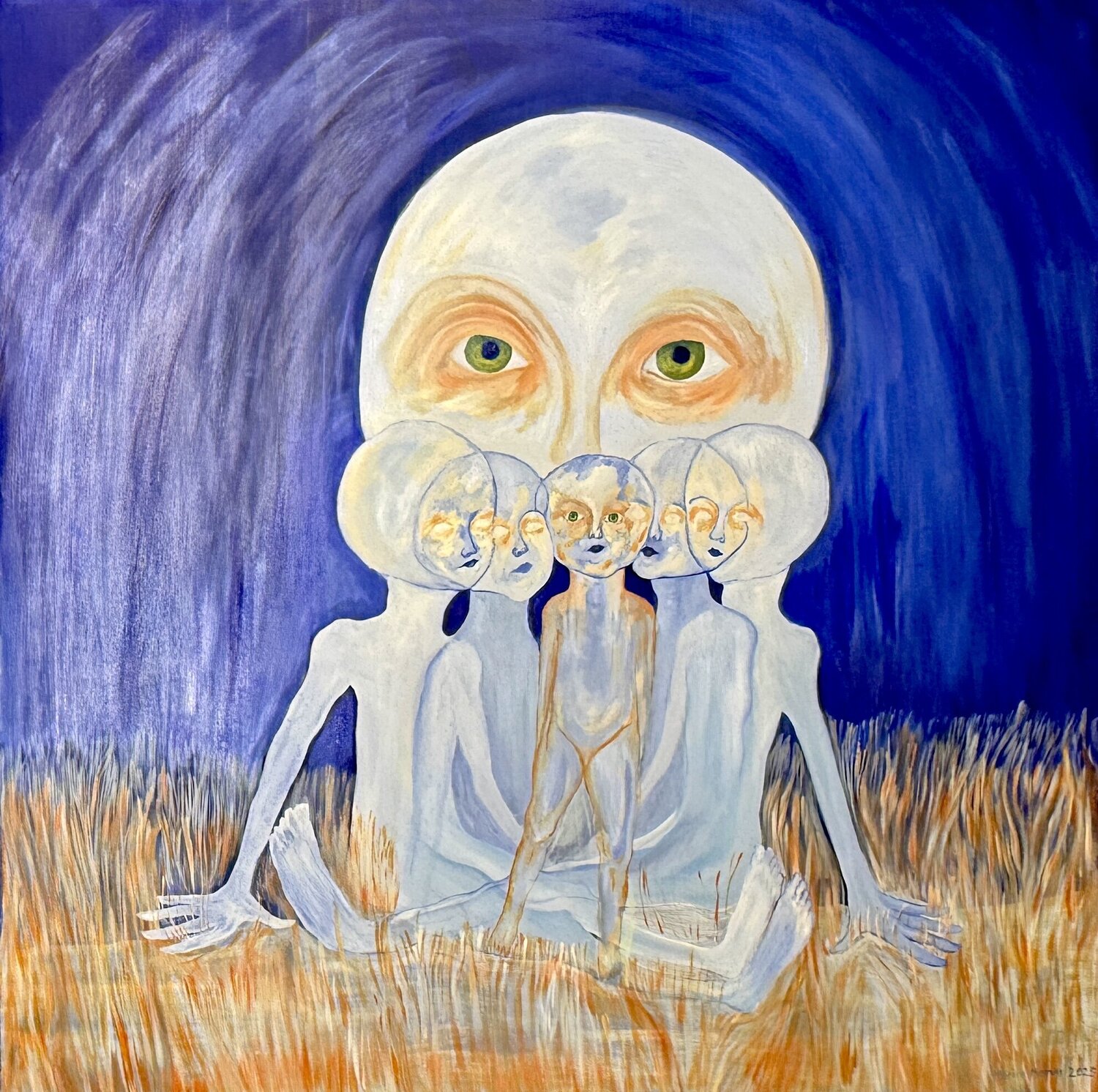 Munira Merve Celik (1994) - Oil on canvas - 2025 Munira Merve Celik Dipinto originale in vendita