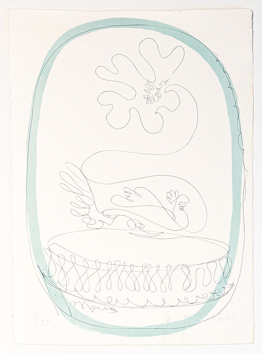 Lucio Fontana (1899–1968) - Untitled - Color lithograph on paper - 1959-1960 Lucio Fontana Édition à vendre