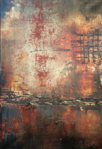 23022 - STEEL MOOD by Laurence Hubswerlin Diradourian, 油畫 for Sale on Singulart