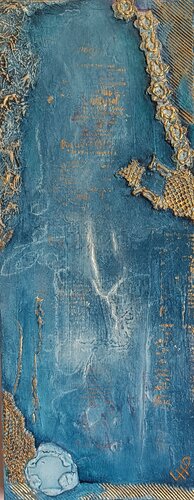 260410 - AMOUR BLEU by Laurence Hubswerlin Diradourian, Painting for Sale on Singulart