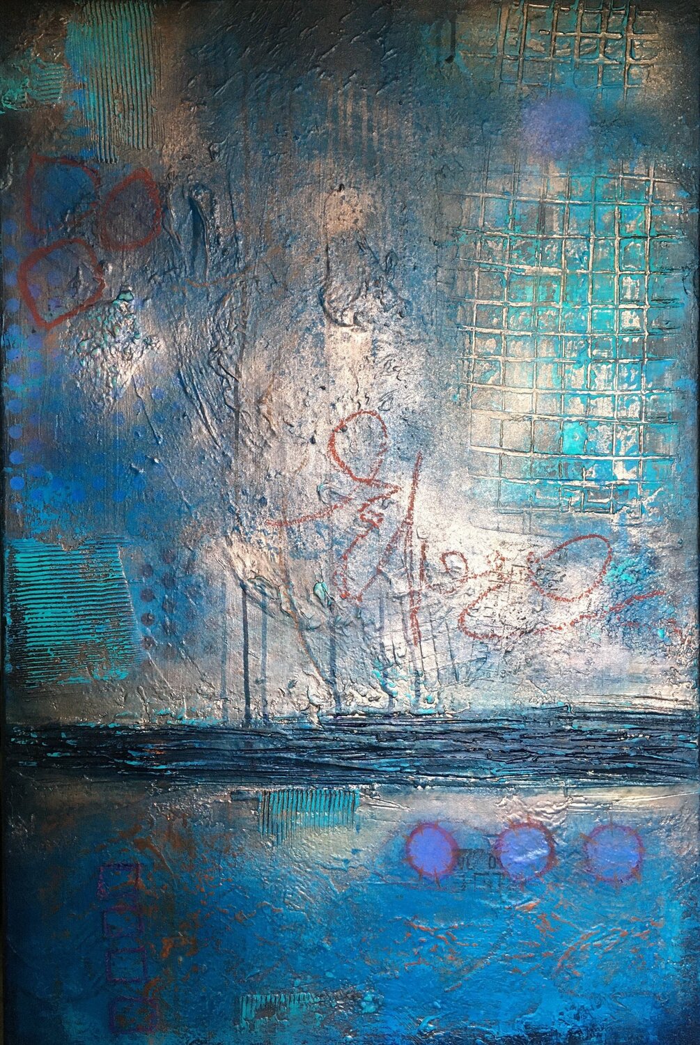 23032 - Lumière d'Océan Laurence Hubswerlin Diradourian Originalgemälde zu verkaufen