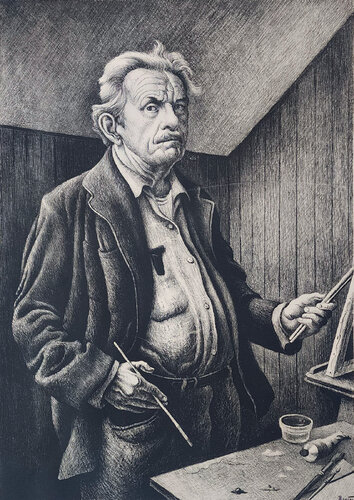 Self Portrait by Thomas Hart Benton, Print for Sale on Singulart